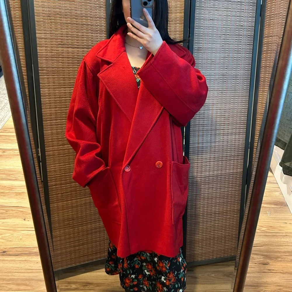 Red Peacoat